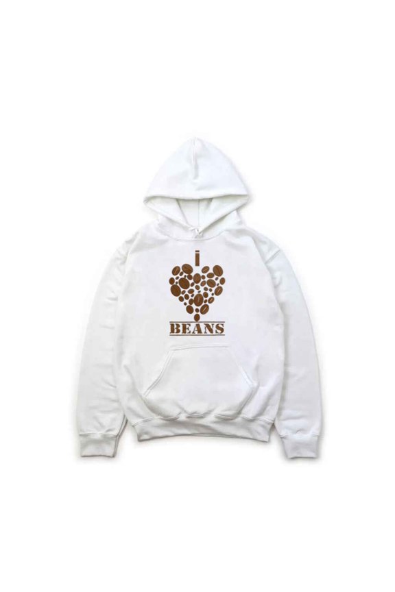 I Love Beans Funny Simple Food Humor Minimalist Graphic T-Shirt , Hoodie , Sweatshirt, for men & women, up to size 5XL.