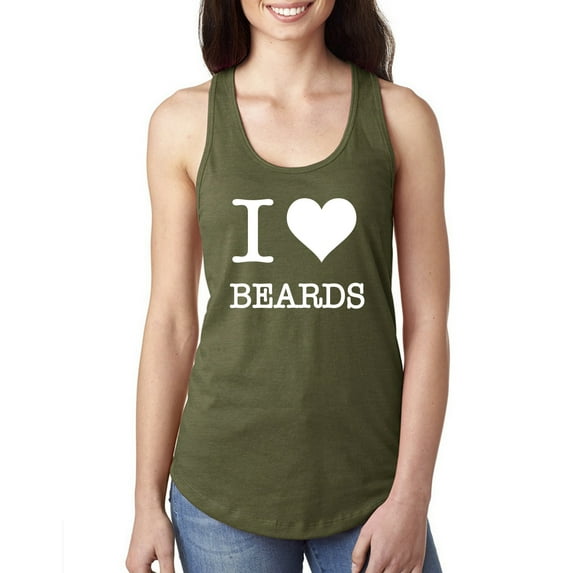 I Love Beards Racerback Tank