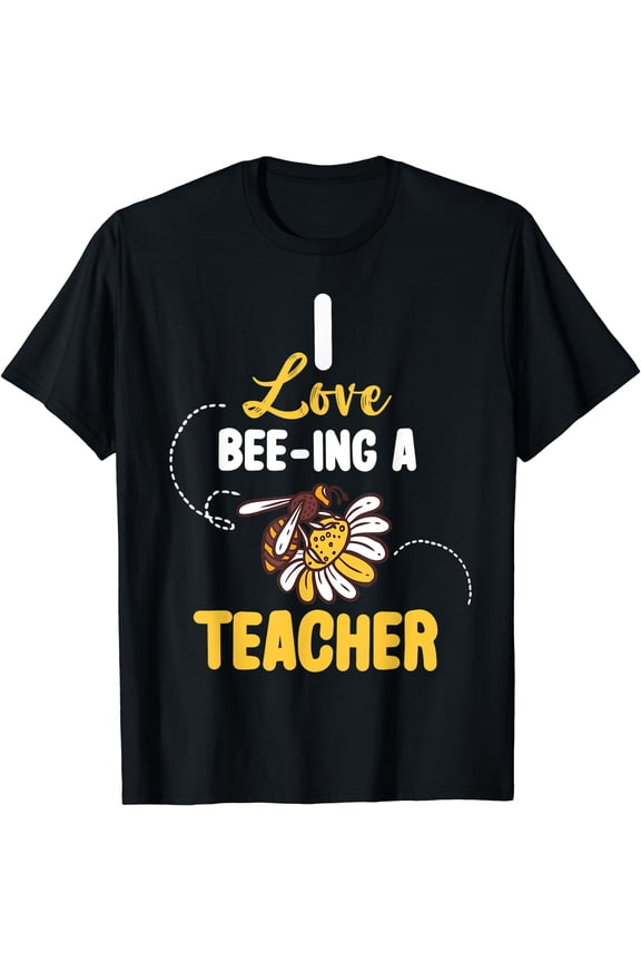 I Love Beeing Teacher Cute Animal Bee Lover Back to School T-Shirt