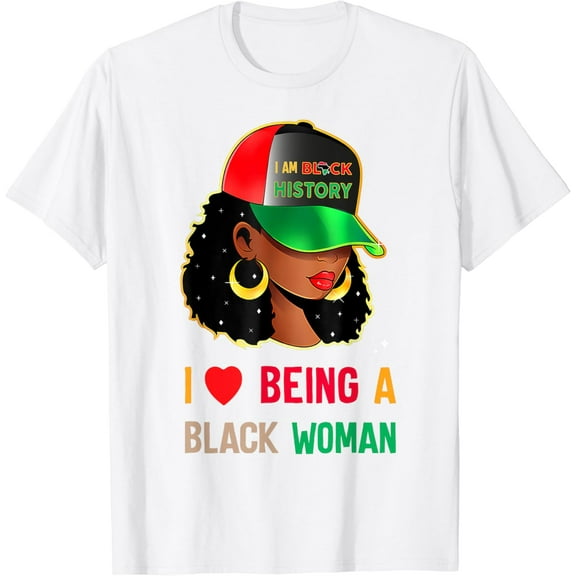 I Love Being A White Woman White History Month T-Shirt100% cotton