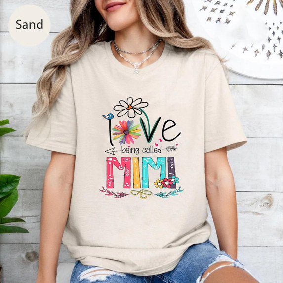 I Love Being Called Mimi Shirt - Cute Grandma Tee with Flowers - Colorful Mimi Gift Shirt - Mother’s Day Gift from Grandkids TSHIRT All Size S-5XL