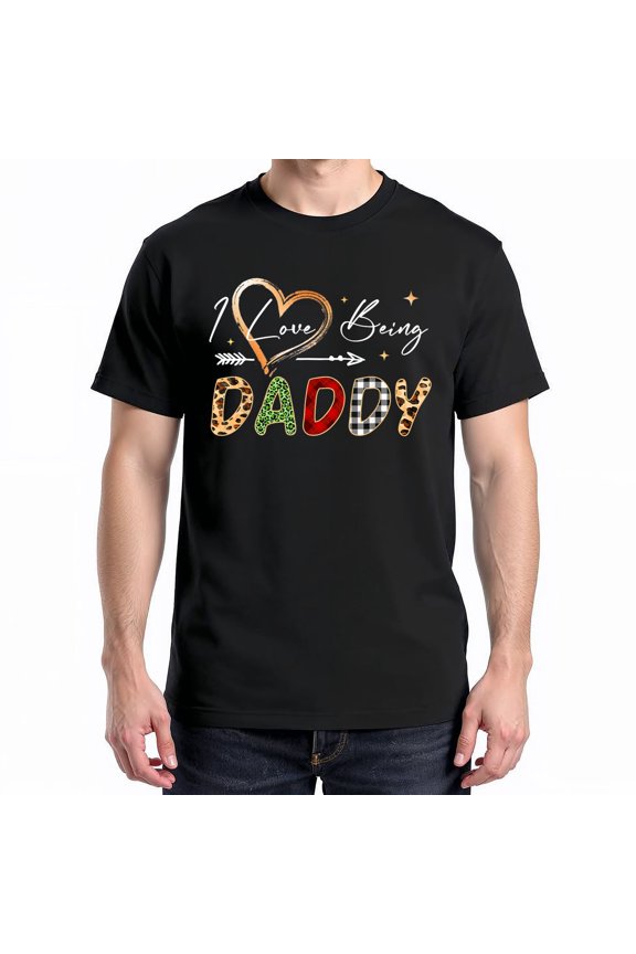 I Love Being Daddy T-Shirt – Holiday Family Matching – Christmas Celebration