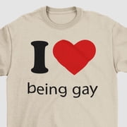 I Love Being Gay TShirt Queer Gift For Him Bold Proud Gay Statement Clothing Gay Pride Shi