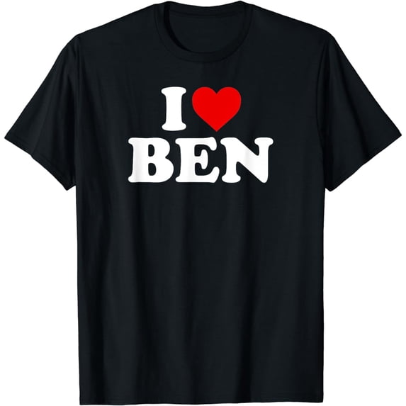 I Love Ben - Heart T-Shirt