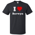thumbnail image 1 of I Love Berwyn T shirt I Heart Berwyn Tee Gift, 1 of 2