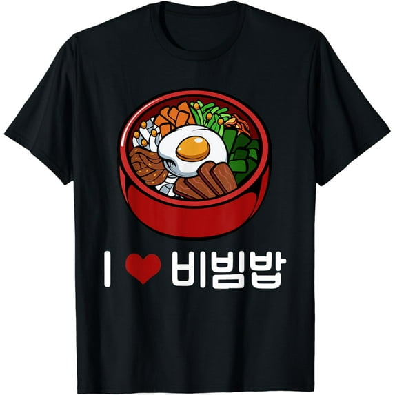 I Love Bibimbap Traditional Korean Rice Dish Food Korea Love T-Shirt