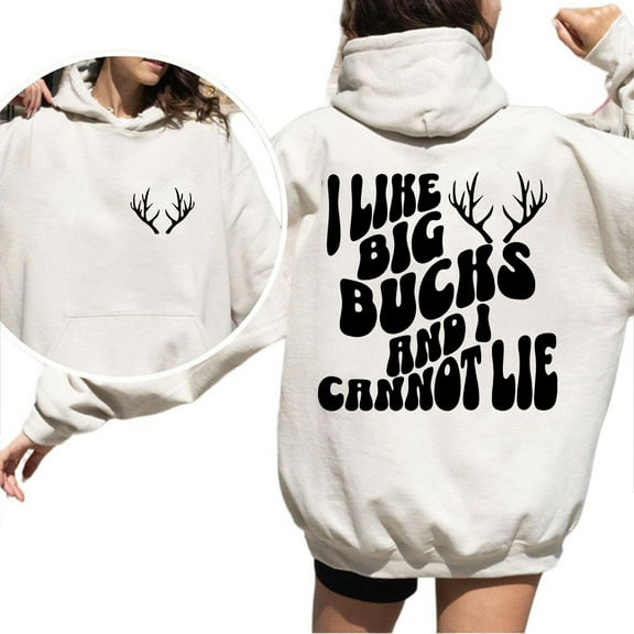 I Love Big Bucks and I Can Not Lie Hoodie Unisex, Funny Hunting Deer Graphic Pullover, Hunter Gift Hoodie for Men and Women, Outdoor Hunting Apparel