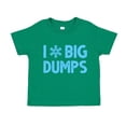 thumbnail image 1 of I Love Big Dumps Skiing Toddler T-Shirt 2T Kelly Green, 1 of 3