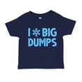 thumbnail image 1 of I Love Big Dumps Skiing Toddler T-Shirt 5/6T Navy Blue, 1 of 3