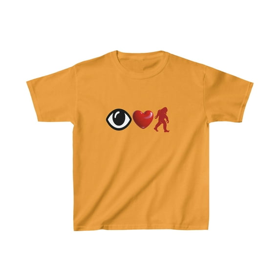 I Love Bigfoot Kids Heavy Cotton™ Tee