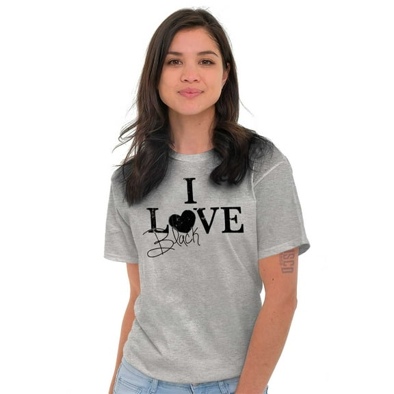 I Love Black Lives Racial Equality Men's Graphic T Shirt Tees Brisco Brands S