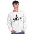 thumbnail image 1 of I Love Black Lives Racial Equality Unisex Plus Fleece Graphic Sweatshirt Brisco Brands 2X, 1 of 5