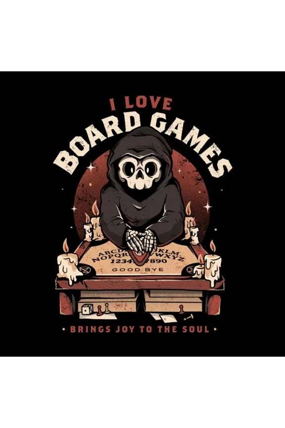 I Love Board Games - Funny Creepy Skull Gift EduEly Studio