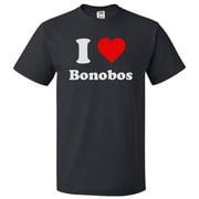 I Love Bonobos T shirt I Heart Bonobos Tee