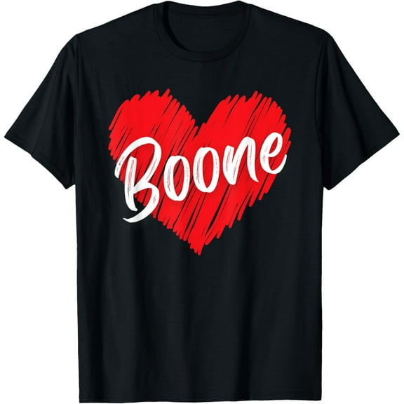 I Love Boone Heart Personalized Name Boone T-Shirt