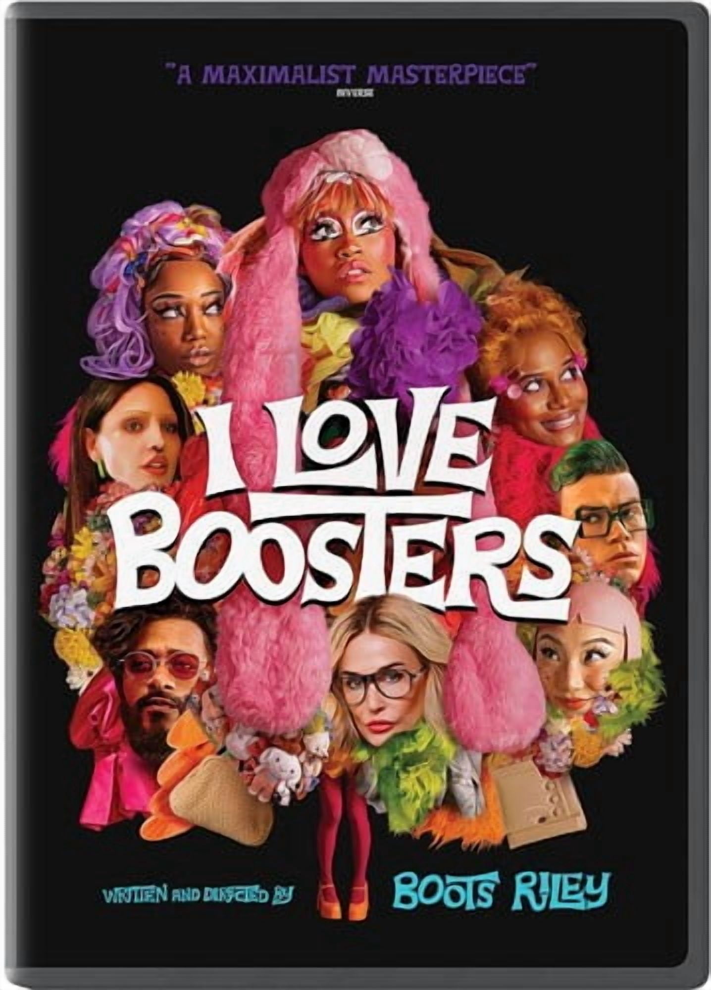 I Love Boosters (DVD) Decal - Neon, Comedy