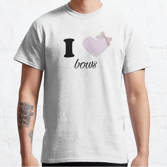 I Love Bows Slogan Classic T-shirt