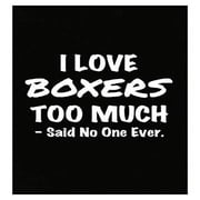I Love Boxers Poster - Wall Decor for Dog Lovers Gift