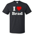 thumbnail image 1 of I Love Brad T shirt I Heart Brad Tee Gift, 1 of 1