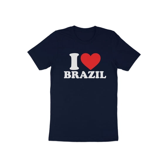 I Love Brazil National Day Patriotic Travel Brazilian Gift T-Shirt Brazil Citizen Resident Visitor Truism Presents Tshirt