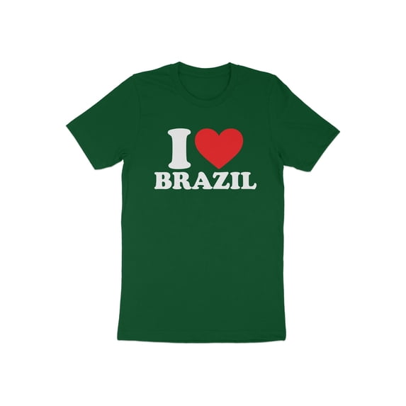 I Love Brazil National Day Patriotic Travel Brazilian Gift T-Shirt Brazil Citizen Resident Visitor Truism Presents Tshirt
