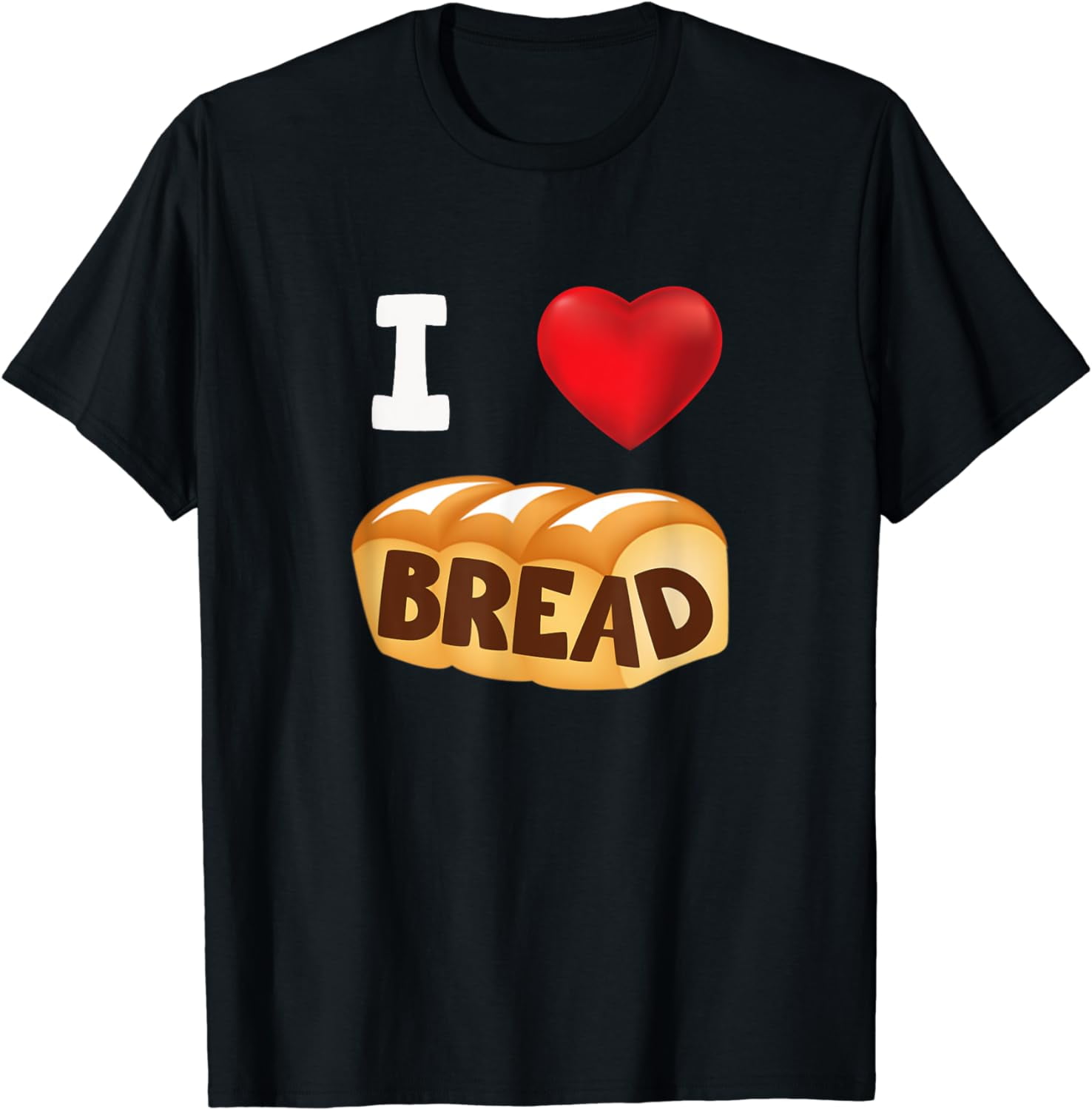 I Love Bread T-Shirt - Heart Gluten Shirt I Love Bread T-Shirt - Heart Gluten Shirt