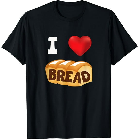 I Love Bread T-Shirt - Heart Gluten Shirt