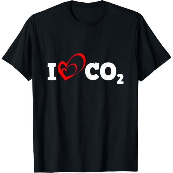 I Love CO2 Carbon Dioxide Climate Change Global Warming T-Shirt