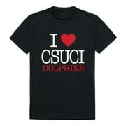I Love CSUCI CalIfornia State University Channel Islands The Dolphins T-Shirt Black Small