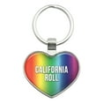 thumbnail image 1 of I Love California Roll Heart Metal Key Chain, 1 of 1