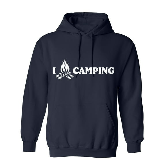 I Love Camping Sarcastic Humor Novelty Funny Men's Hoodies