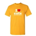 thumbnail image 1 of I Love Cats But I Can't Sarcastic Humor Graphic Tee Gift For Men Novelty Funny T Shirt, 1 of 5