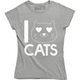 thumbnail image 1 of I Love Cats - Cute Adopts Kittens Lover Women's T-Shirt, 1 of 4
