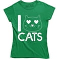 thumbnail image 1 of I Love Cats - Cute Adopts Kittens Lover Women's T-Shirt, 1 of 4