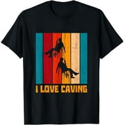 I Love Cave Exploring Potholing Spelology Spelunking Caver T-Shirt