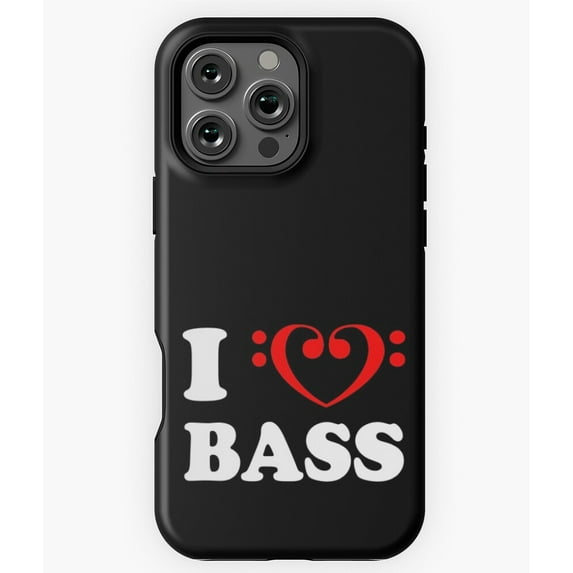 I Love Cello Bass Stringed Instrument Phone Case for iPhone 16 15 14 13 12 11 Pro Max