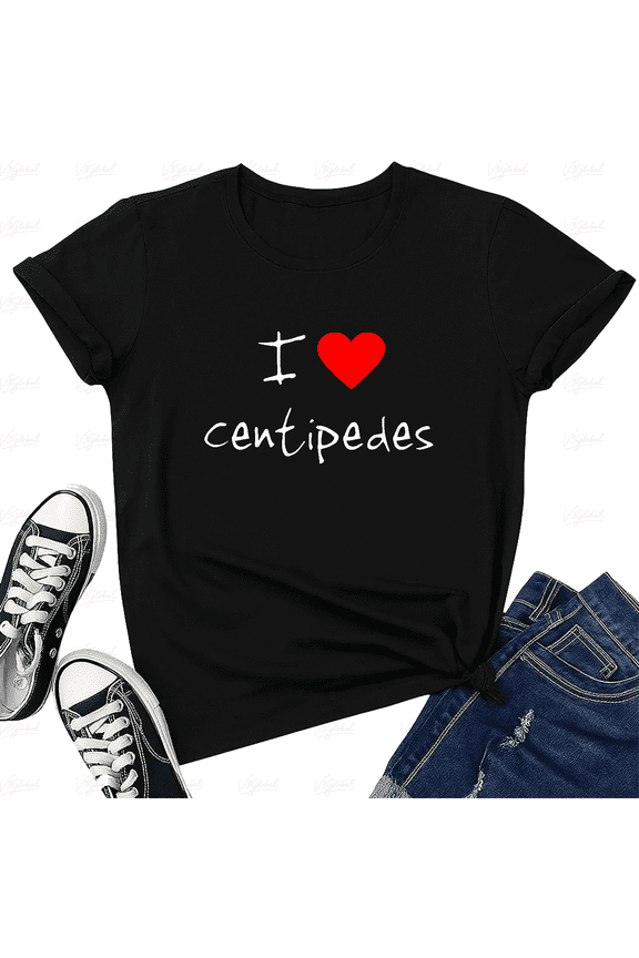 I Love Centipedes For Men And Women Insect Nature Lover Art Unisex T-Shirt V15479, up to size 5XL