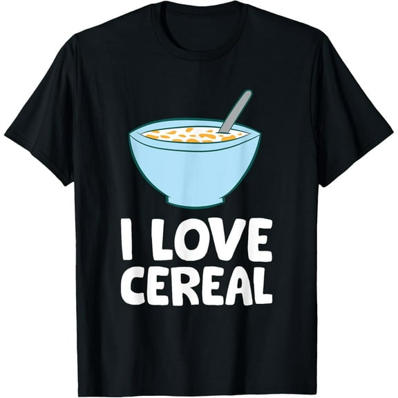 I Love Cereal Funny Cornflakes Cereal T-Shirt