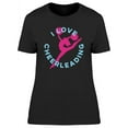thumbnail image 1 of I Love Cheerleading Design  T-Shirt Women -Image by Shutterstock, Female XX-Large, 1 of 2