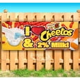 thumbnail image 1 of I Love Cheetos & 2% Milk 13 oz Vinyl Banner With Metal Grommets, 1 of 4