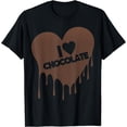 thumbnail image 1 of I Love Chocolate T-shirt - Candy Heart Lover Shirt T-Shirt, 1 of 3