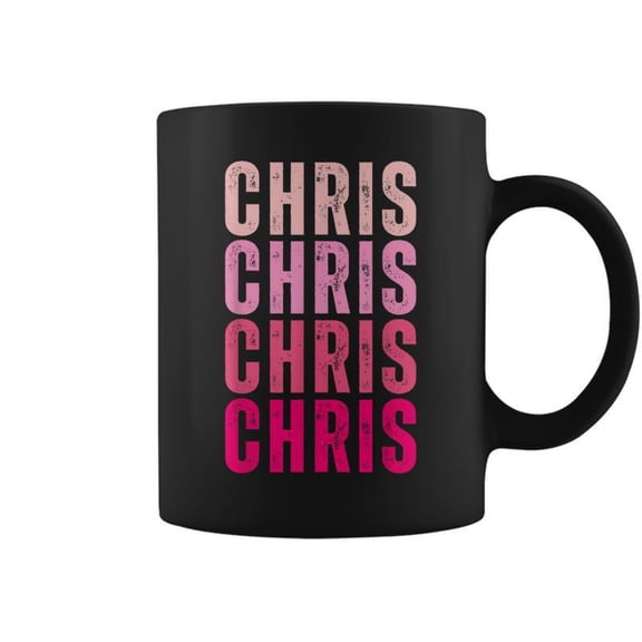 I Love Chris First Name Chris Coffee Mugs