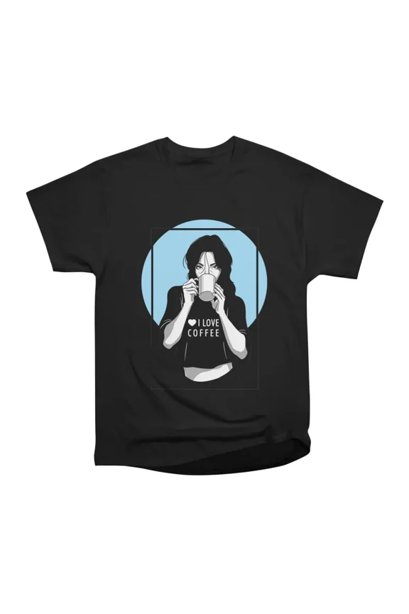 I Love Coffee T-Shirt Tee Gift For Him Merch For Her Apparel For Friend