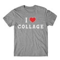 thumbnail image 1 of I Love Collage Shirt. On Black, White, or Gray Soft Cotton  Premium Shirt. Funny College Tee. Comfy!, 1 of 2