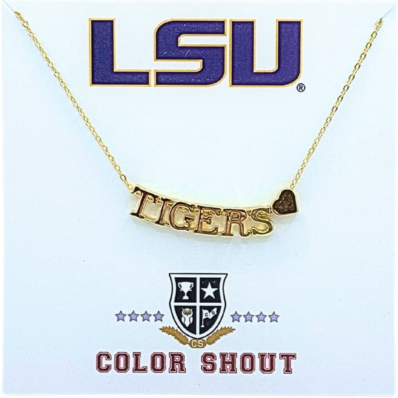 I Love College: Initial Heart Necklace