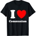 thumbnail image 1 of I Love Communism T-ShirtMen and women, Black T-shirt, size: Extra large, 1 of 4