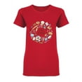 thumbnail image 1 of I Love Cooking Design Shaped T-Shirt Women -Image by Shutterstock, Female Small, 1 of 2