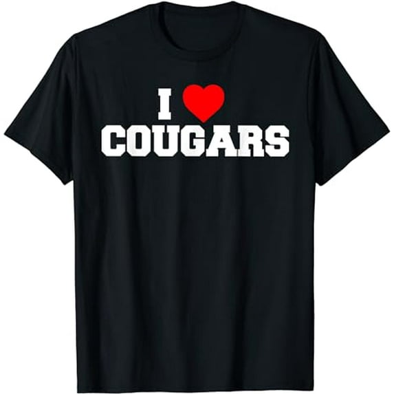 I Love Cougars Funny Fraternity College Party Greek Frat T-Shirt