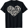 thumbnail image 1 of I Love Country Design Country Music Lover Gift Idea T-Shirt, 1 of 4
