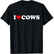 I Love Cows - Heart T-Shirt
